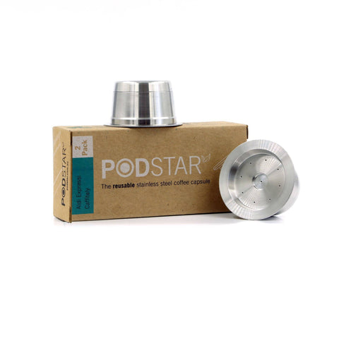 Image of Pod Star Aldi K-Fee, Caffitaly, Verismo Reusable Stainless Steel Coffee Capsule