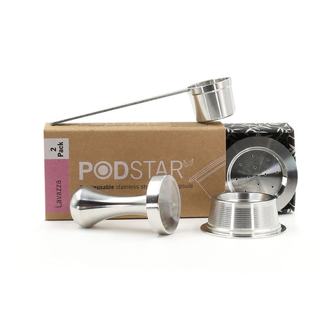 Image of Pod Star Reusable coffee pods for Lavazza