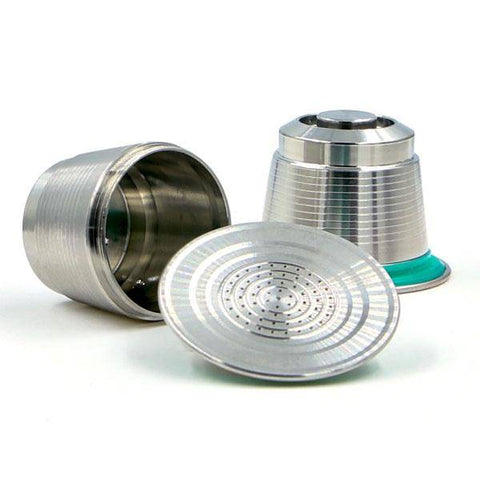 Reusable stainless steel coffee capsule for Nespresso machines
